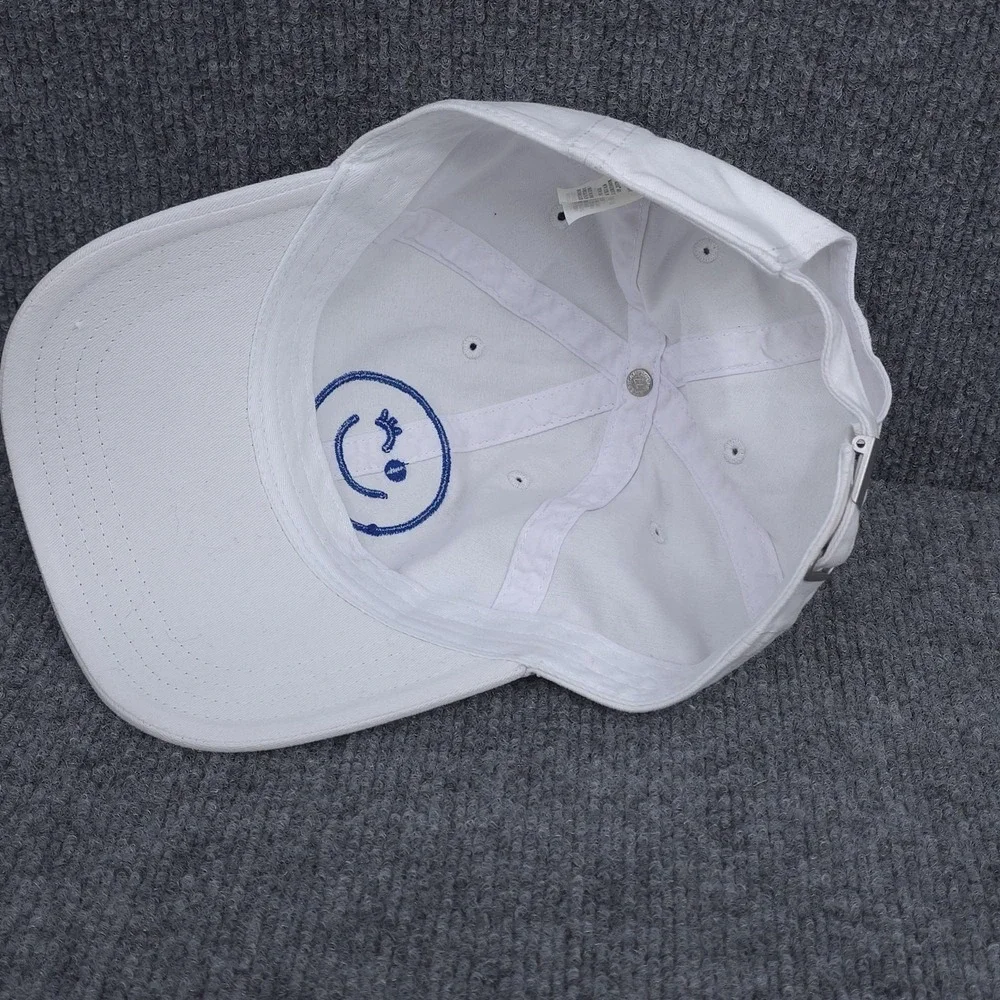 Aerie Hat Cap Adult Strap Back Adjustable One Size White Smiley Face Wink Womens